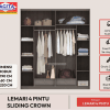 WEB LEMARI 4 Pintu SLIDING CROWN