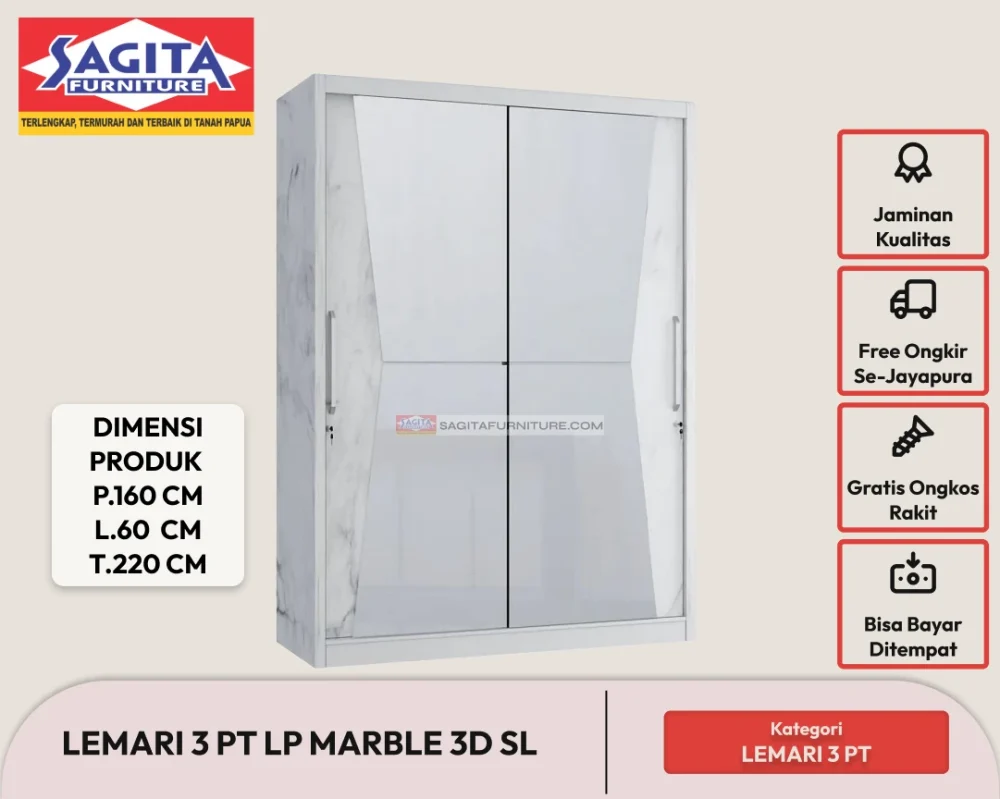 Webp lemari 3 pt lp marble 3d sl
