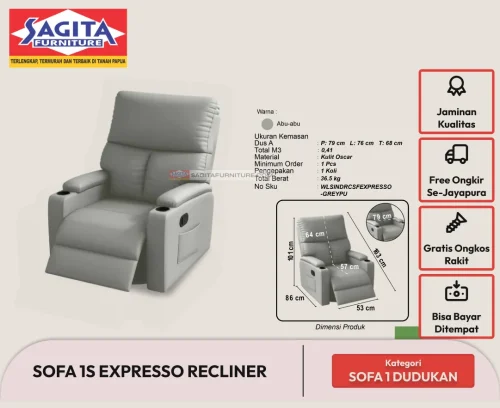Webp sofa 1s expresso recliner abu wls