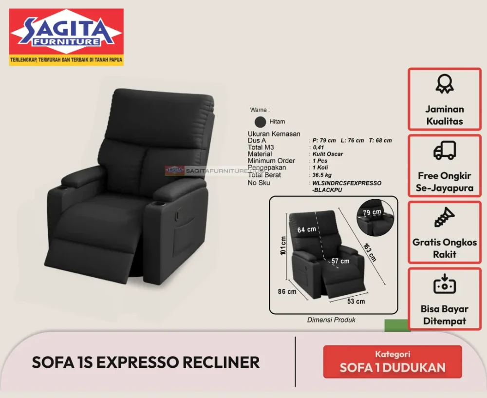 Webp sofa 1s expresso recliner brown wls (1)