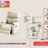 Webp sofa 1s expresso recliner wls