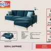 Webp sofa l sapphire wls